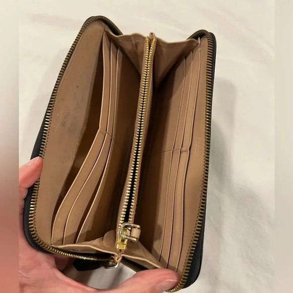 Authentic Prada Ribbon wallet - Black leather - Picture 3 of 6